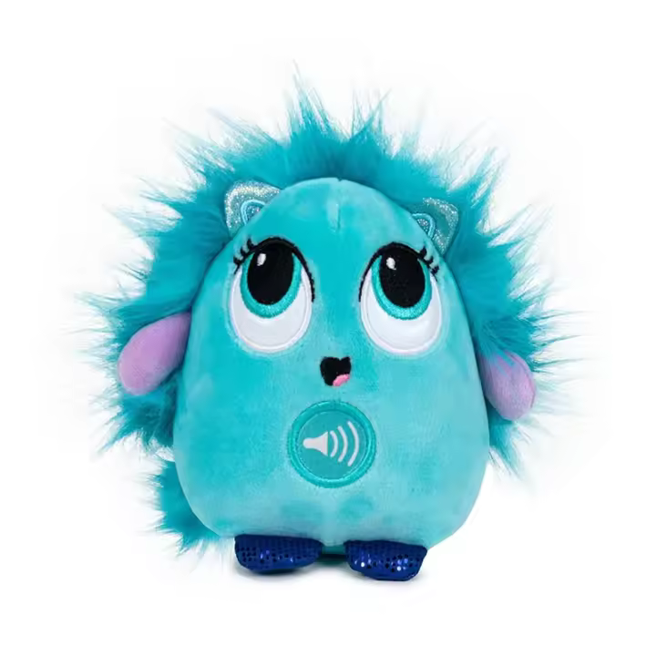 Muñeco Crazy Kuki en color azul de peluche que repite tus frases - 1