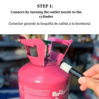 Zirizon - Bombona de Helio, Estación de inflado para 30 globos de latex 9inch, ideal para cumpleaños, bodas y bautismos. - details 0