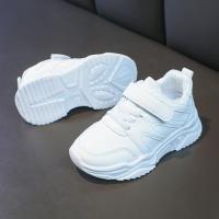 Zapatillas De Deporte Para Niños Y Niñas Blancas Transpirables Talla 26-37 Zapatos Deportivos Todoterreno Para Primavera Corrida Con Cordones Y Hebilla Material Superior De Cuero PU - details 11