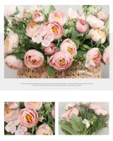 Vasos De Rosas Multicolor Para Decoración Del Hogar Flores Artificiales De Girasol Falsas En Plástico Para Boda Accesorios De Casa Baratas - details 12