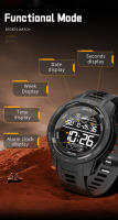Reloj Deportivo SMAEL Para Hombres Multifuncional Con Alarma Pantalla De Silicona Azul Luz De Alarma Digital Reloj De Pulsera Joven - details 2