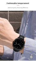 Reloj De Cuero Negro Para Hombre Estilo Casual Y Negocios Resistente Al Agua 3Bar Calendario Movimiento De Cuarzo Deportes Reloj De Pulsera Top Para Chicos - details 2