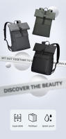 Bolso De Computadora Roll Top MarkRyden Para Hombres Y Mujeres Impermeable Con Capacidad Para Portátil De 15.6 Pulgadas Negro Azul Rojo Verde Estilo De Negocios Casual - details 3
