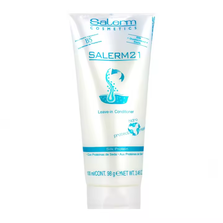 Salerm 21 tubo 100 ml, presume de un cabello hidratado y con brillo gracias a su acción. salerm 21 proporciona brillo y vida a los cabellos y los protege frente agentes externos como el sol, cloro, salitre o calor. - 1