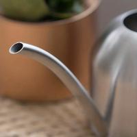 Maceta De Riego De Acero Inoxidable Con Boquilla Larga Accesorios De Jardín Para Plantas Sandía De Cobre Pulido Metal - details 12