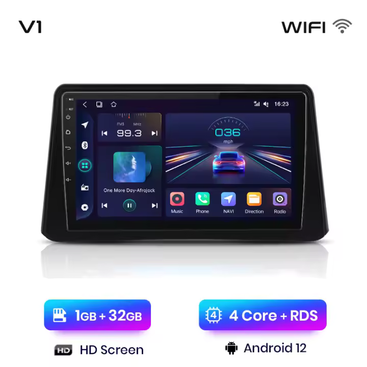 Junsun Radio Coche para Opel Mokka 2012 2013 2014 2015 2016 AI Voice 2 din Pantalla Coche Android Auto Multimedia Navegación GPS Auto radio - 1