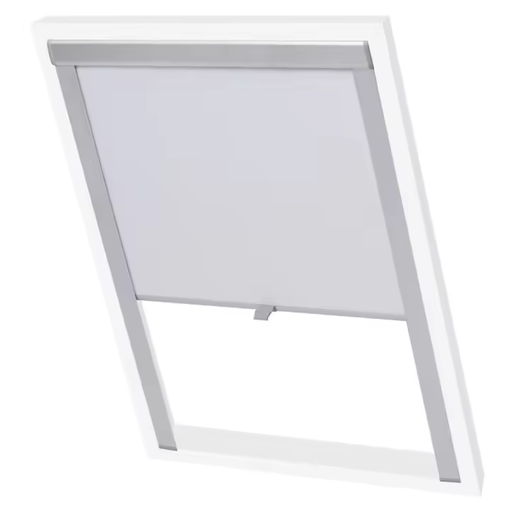 vidaXL Persiana enrollable opaca blanca FK06 - 1