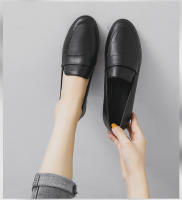 Nuevos Zapatos Pequeños De Cuero Para Mujer Estilo Británico Vintage Antideslizantes Moda Casual Zapatillas Planas Sin Cierre - details 1