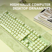 Teclado De Juego EWEADN V3 Con Cable Y Retroiluminación Silencioso De Tamaño Completo Compatible Con Windows/Laptop/PC/Mesa - details 1