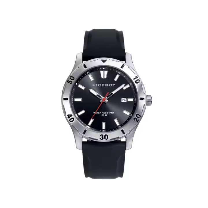 Reloj Viceroy Hombre Analógico 401129-57 en Acero Inoxidable con Indicador de Fecha y Brazalete Rosado - 1