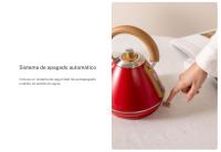 CREATE - Hervidor de agua eléctrico 1L , Tetera Eléctrica Libre BPA  Diseño retro - KETTLE RETRO M - details 0