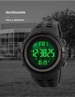 Reloj Deportivo De Moda SKMEI Para Hombres Multifuncional Resistente Al Agua 5Bar Reloj Digital Con Alarma Cronógrafo - details 4