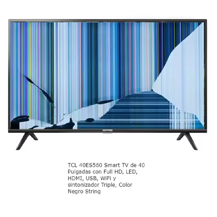 TCL 40ES560, NUEVOS, Con pantalla - panel rota, para despiece. SIN MANDO A DISTANCIA. - 1