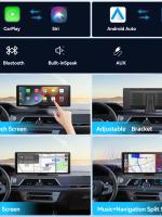 Estéreo Para Coche Universal Portátil Con Carplay Y Android Auto Pantalla Táctil HD De 10.26 Pulgadas Con Enlace Espejo - details 3
