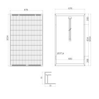 Saronic Panel Solar 100W 12V Policristalino 36 Células - details 0