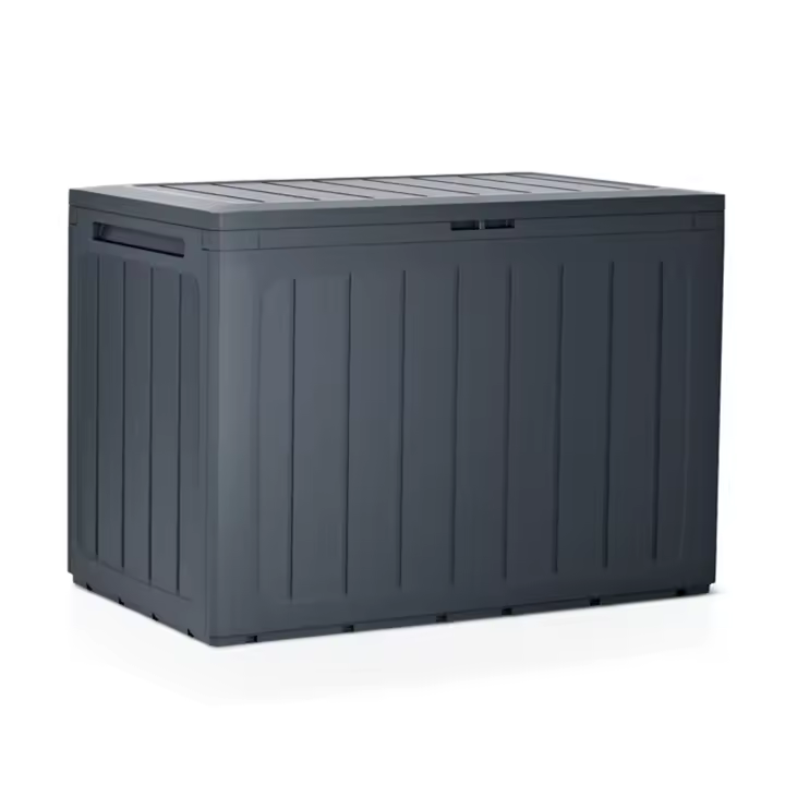 Baúl de jardín 190 litros PROSPERPLAST Boardebox de plastico en color antracita 78 x 43,3 x 55 cm - 1