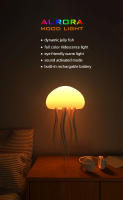Lámpara De Mesa Recargable LED En Forma De Medusa Con Luz Nocturna RGB Gradiente Control Por Voz Para El Hogar Y Decoración - details 0