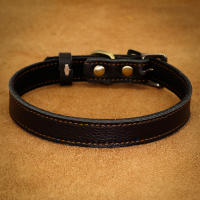 Collar De Cuero Genuino Para Perros Ajustable Collar De Mascota Real Suave Para Pequeños Chihuahuas Suministros Para Mascotas - details 4