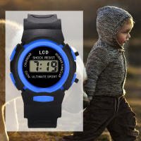 Reloj Deportivo Para Niños Con Correa De Silicona Y Pantalla LED Reloj Digital Para Niñas Y Niños Estudiantes Resistentes Al Agua - details 0