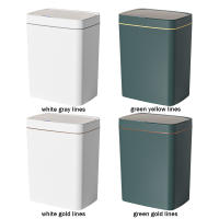 Basurero Inteligente Sensor Automático 15/18L Recargable Silencioso Para Cocina Baño Dormitorio Basura Canasta Ecológica Rectangular - details 16