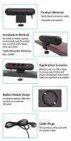 Enchufe Inteligente Con USB Melery EU Plug Socket Para Oficina Y Cocina Clip De Mesa Extensión De Cabello De 2m Protección Contra Sobrecargas - details 2