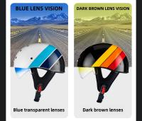 Casco De Motocicleta Retro Mitad Abierta Para Hombres Material ABS De Alta Calidad DOT Protección Respirable Peso 820g - details 5