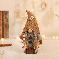 Muñeco De Terciopelo Sin Caras Gnomos Del Café Decoración Navideña Para Casa Muñeco De Knit Gnomos Del Café Ornamento De Feria Moderno Para Dormitorio Y Cocina - details 13