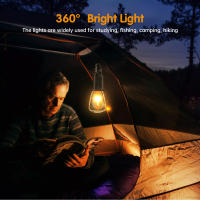 Luz De Camping LED Recargable USB Con 3 Modos De Iluminación Velocidad Ajustable Bombillas Vintage Con Gancho Para Acampar Y Senderismo En Tienda De Campaña - details 8