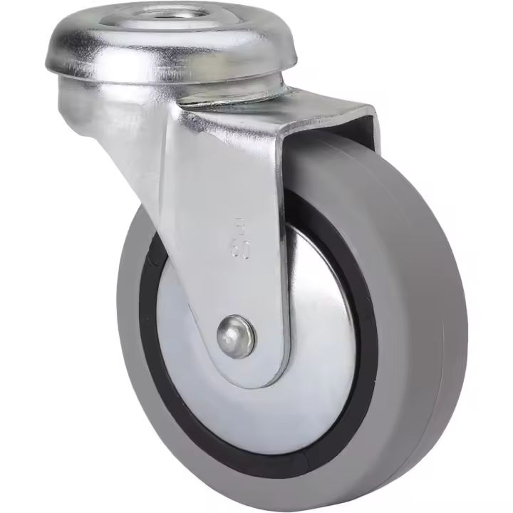 RUEDA TW0155 M8 Ø 40 POLIAMIX GOMA GRIS - 1