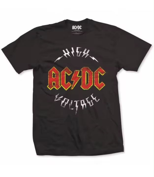 ACDC High Voltage Camiseta Licencia Oficial Manga Corta chico Men ROCK OFF ACDCTS11MB - 1