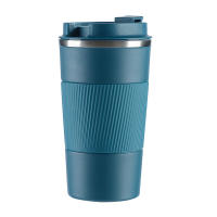 Termo Cafe, Taza Thermal 380Ml Tazas de Cafe, Taza Termo Cafe para Descargar Maple Inox sin BPA, Thermal Vase Café y Te in Prueba de Fugas, para Café Frío y Caliente, leche y té (Azul) - details 5
