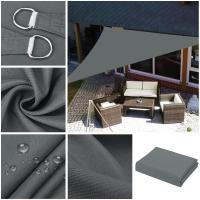 Sail De Sombrilla Triangular Impermeable 5x5x5/2x2x2M Protección Solar Para Exterior Jardín Patio Piscina Telas De Sombra Con Cubierta PU - details 4
