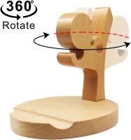 Soporte para teléfono inteligente de madera, soporte para teléfono, creativo Kung Fu Kid Placa de soporte para teléfono móvil, adecuado para tabletas y teléfonos inteligentes - details 0