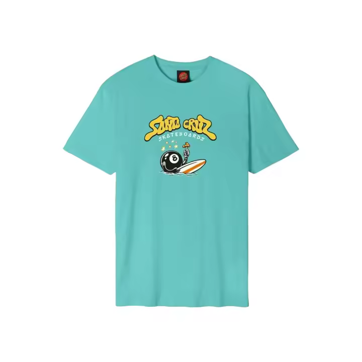 Camiseta Santa Cruz Turquesa Winkowski Surf Front Tee - 1