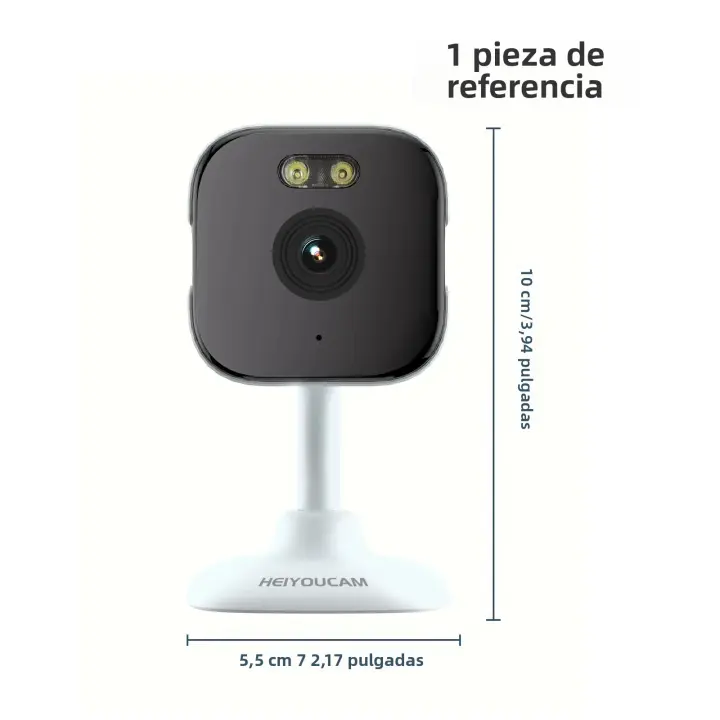 Cámara De Seguridad HEIYOUCAM 3MP 2K Full HD Dual Band Wireless Con Visión Nocturna En Color Y Llamada De Voz Bidireccional Para Interior - 1
