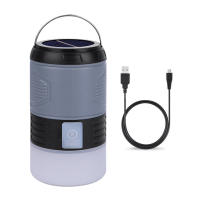 Lámpara Solar LED De Repelente De Mosquitos Con Choque Eléctrico UV Luz De Camping Recargable Iluminación Exterior Emergencia - details 4