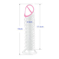 Dildo Realista De Goma Con Ventosa Para Mujeres Estimulador De Clítoris Y Masturbador Vaginal Juguetes Sexuales Para Lesbianas Tamaño 19cm X 3.5cm - details 5