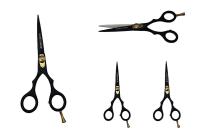 Tijeras para Cortar Cabello NR Hermano Español 5.5", Acero Japonés Premium, Revestimiento de Titanio Mate, Ideales para Barberías y Salones - details 0