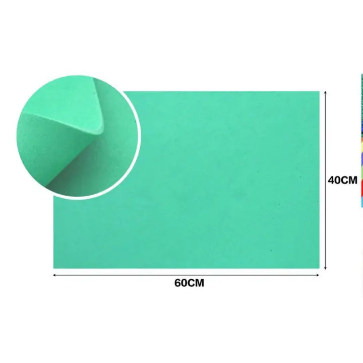Goma Eva foam 40x60CM ,Papelería Manualidades Scrapbooking DIY Pack 6unidades - 1