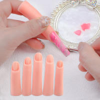 Set De 5 Piezas De Arte De Uñas Práctica Con Mano Falsa De Silicona Y Imán Herramientas De Manicura Con Placa De Uñas - details 1