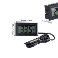 Termómetro Digital LCD Mini Impermeable Con Probing Sensor De Temperatura Para Nevera Acuario Tanque De Peces Interior Exterior - details 7