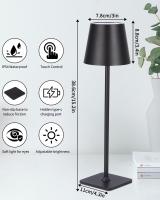 Lámpara de Mesa inalámbrica, lámpara de Mesa LED, impermeable al Aire Libre IP54, adecuada para Extera, Jardín, restorante - details 1