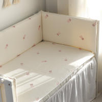 LALA - Bisel de cuna colchón estilo Korean, Cuna de Algodón, cuna para niños, colchón antichoque, protector de cuna extraible y lavable, - details 7