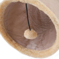 Túnel De Tela De Gamuza Plegable Para Gatos Juguete Educativo Interactivo Suave Y Cálido Otoño E Invierno Suministros Para Gatos - details 2