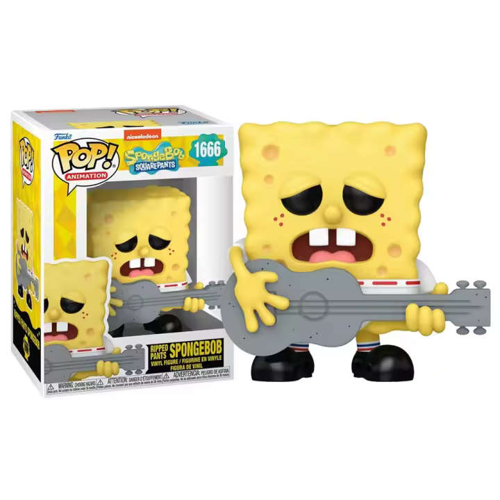 FUNKO POP! BOB ESPONJA – BOB ESPONJA CON PANTALONES ROTOS, 75735, Nº1666, TIENDA CON LICENCIA OFICIAL - 1