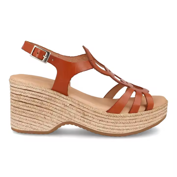 Sandalias de piel para mujer modelo Bda 19412 Cuero con hebilla made in Spain by Bda Shoes - 1