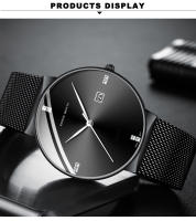 Reloj De Pulsera De Acero Inoxidable Con Movimiento De Cuarzo Japonés Lujo Con Zafiro Azul Y Negro De 40mm Estilo Casual Y De Negocios - details 12