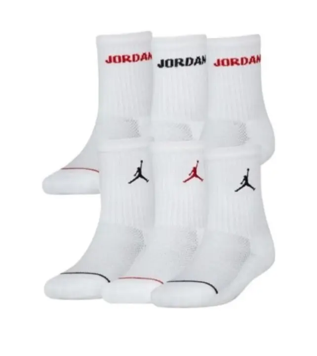 Calcetn NIKE JHB JORDAN LEGEND CREW 6PK BJ0343 001 Blanco - 1