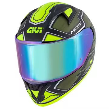 Casco Integral Givi 50.6 Sport Deep Verde Militar Amarillo Mate H506FEPMG - 1