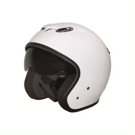 Casco Zeus HZ381 con Gafas Interiores Plegables Blanco - 1